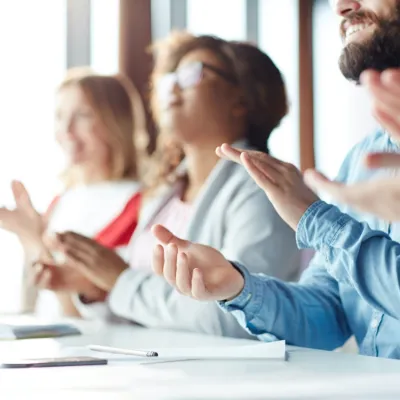 Team applauding medium