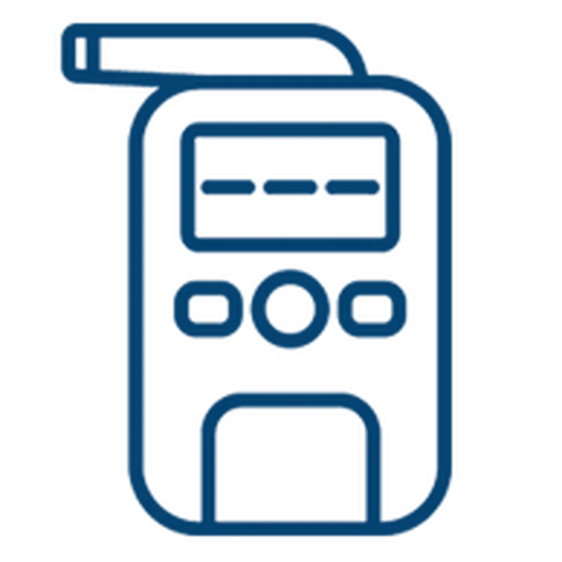 London breath alcohol testing icon