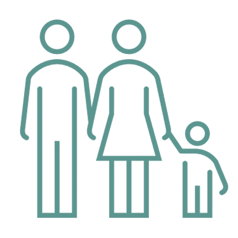 Paternity DNA testing icon